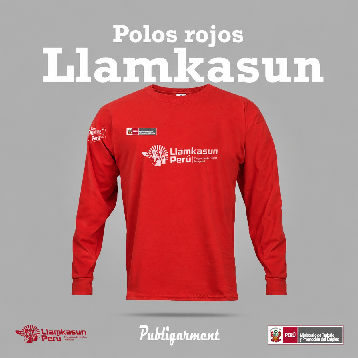 Post de Publigarment con polos rojos Llamkasun