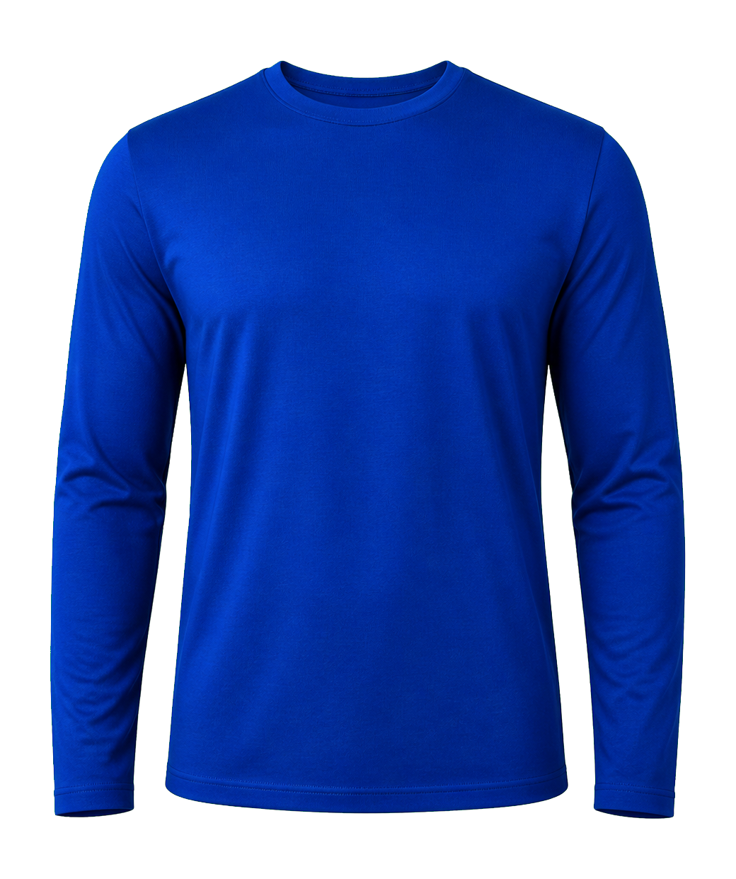 Polo azul jersey manga larga