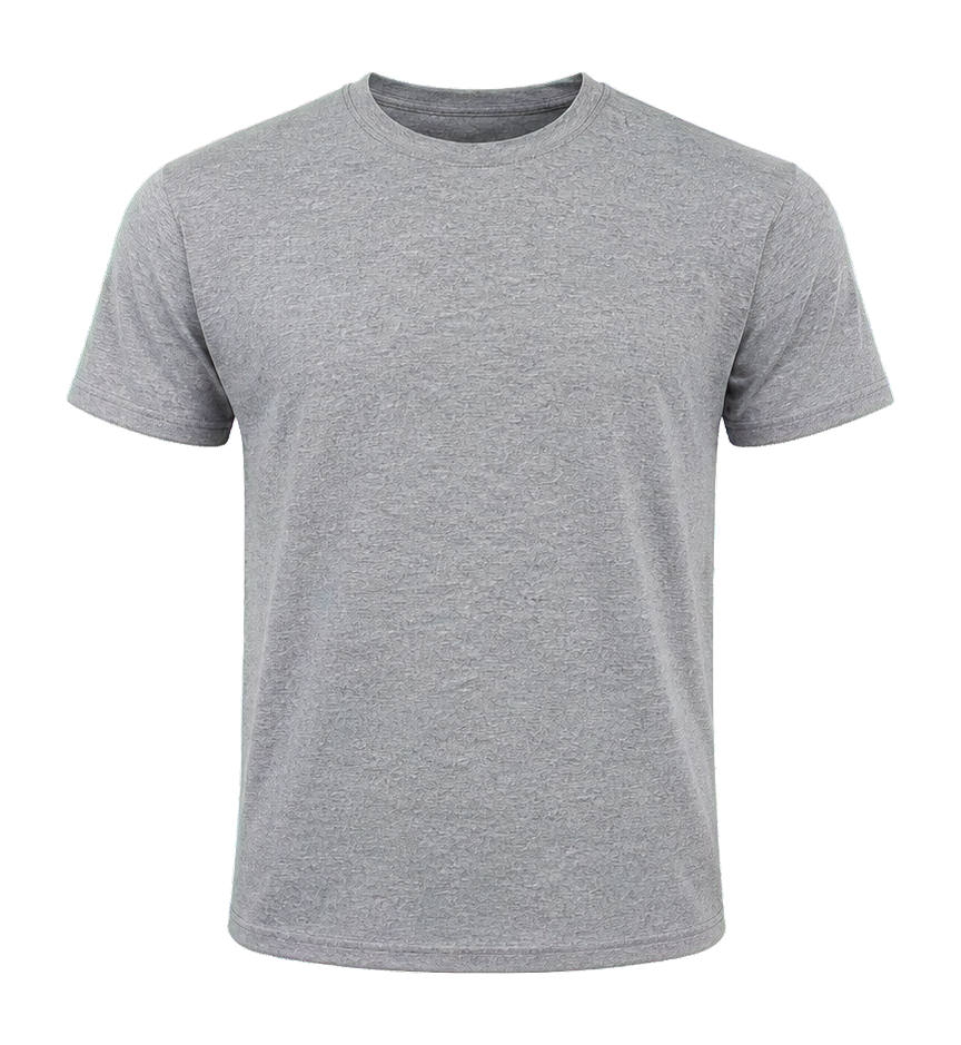 Polo gris melange manga corta